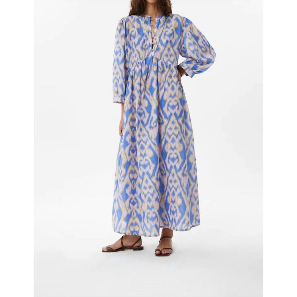 NEW MARIA CHER moreno etel maxi dress in ethnic lavender